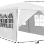 Affordable 3 x 6 m Gazebo Party Tent Garden Gazebo with 6 Side Panels Image 4