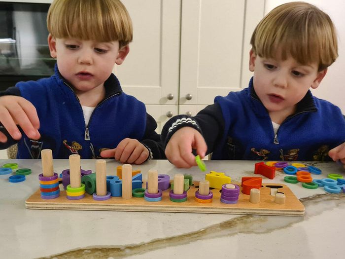 Jaques of London Wooden "Count & Stack" Montessori Educational Toy