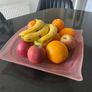 Reduced Large vintage swirling  very heavy Art  glass centrepiece dish Image 3