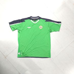 FREE POST 2004 Northern Ireland (2XL) Jersey Shirt  Umbro Vintage Retro Soccer Football Irish Green Norn iron XXL
