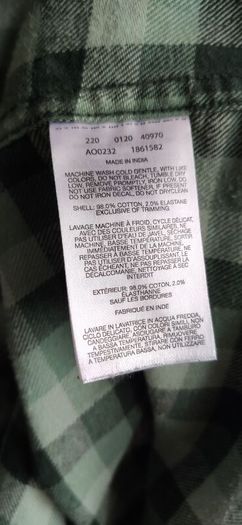 Columbia flannel shirt size M