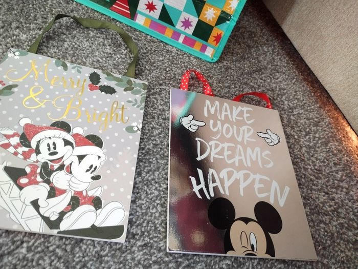 Box Of New as New Disney Christmas Ornaments and Gifts