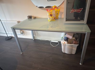 glass desk