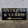 Antiques & Curios,hard plastic sign perspex. ,unusual and lovely colours,,32 inches length, 16 inches height,,buyer collects, see pictures for condition, used condition few marks nicks Image 10