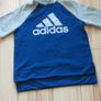 Ladies Blue and grey ADDIDAS sports top  hoodie size small/8 to 10 Image 2