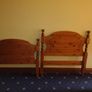 Single bed frame, wardrobe,locker. Image 5