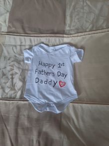 fathers day baby vest