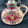 Vintage Art Pottery Hand Painted Pitcher Image 2