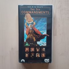 The Ten Commandments VHS Widescreen Movie (Charlton Heston Film 1956)