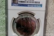 2014 GB Silver Prooflike 2 Pounds Coin