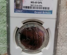 2014 GB Silver Prooflike 2 Pounds Coin