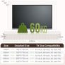 Floating TV Stand Unit with RGB LED Light - 220CM Wall Mounted Image 2