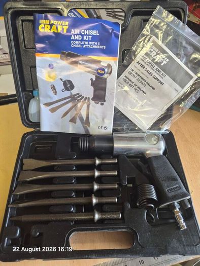 Power Craft Air Chisel Kit Boxed used Once or Twice