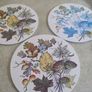 Set Of 3 Made For Wall Hanging Autumnal Melamine Round Place Mats Image 4
