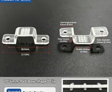 30pcs LED Strip Fixed Clip Connector Accessories, LED Light Strip Retaining Rings, for Securing Light Strips Suitable for Indoor/Outdoor Use, Ideal for DIY Lighting Projects