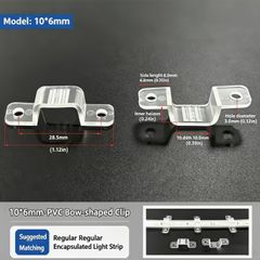 30pcs LED Strip Fixed Clip Connector Accessories, LED Light Strip Retaining Rings, for Securing Light Strips Suitable for Indoor/Outdoor Use, Ideal for DIY Lighting Projects