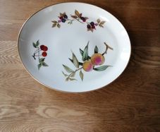 Royal Worcester Evesham Gold Serving Plate Porcelain New