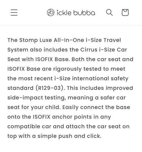 ickle bubba Stomp Travel System 3 in 1