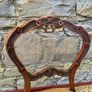 Set of 6 Victorian Walnut Balloon Back Dining Chairs. Image 8