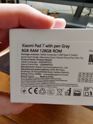 BN Xiaomi Pad 7 8GB Ram 128 Rom with Pen and Keyboard Case!