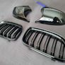 BMW 3 Series E90 E91 Lci Kidney Grilles & Mirror Covers Set Brand New Image 4
