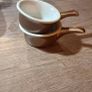 Antique French Porcelain Butter or Sauce Dishes (Pair) C.P.&C. Mehun Farmhouse Kitchen Image 4