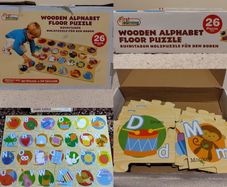 Wooden Alphabet Floor Puzzle