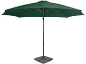 Outdoor Umbrella with Portable Base Green