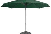 Outdoor Umbrella with Portable Base Green