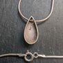 Solid silver pendant and chain Image 3