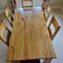 Solid oak dining table + 6 solid oak chairs . Image 2