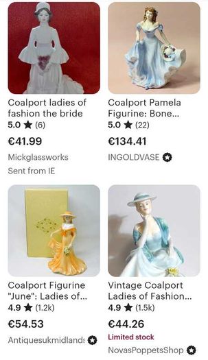 Coalport Fine Bone China - Ladies of Fashion  Collection 'Young Love' - 1980's