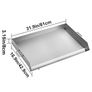 BRAND NEW Stainless Steel Griddle Flat Top Grill Frying Pan with Handles for Outdoor Camps BBQ Grilling Cooking Pancakes, Bacon, Egg Image 7