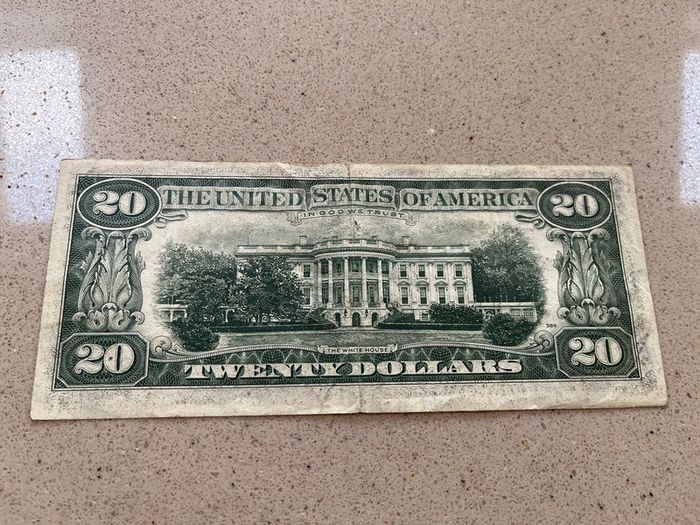 USA 1977 20 Dollars Banknotes Misaligned Border
