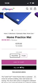 gymnastic gymnastics tumbl trac mat 15cm read before bidding