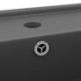 Luxury Basin Overflow Square Matt Dark Grey 41x41 cm Ceramic Image 3