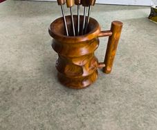 Set 5 Vintage Cocktail, Olives forks / Canapes, Fruit Skewers / Accessories Retro Party / Kitchen, Bar, Farmhouse Decor