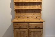 Restored Small Solid Pine Dresser with Shelves