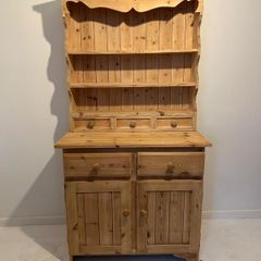 Small Solid Pine Dresser with Shelves