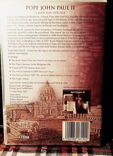 Pope John Paul II. A Man For Our Age.DVD.