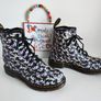 Dr Martens 1460 Pascal floral purple 8 hole boots UK6.5 EU40 US8.5 Image 4