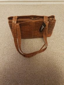 New real leather handbag