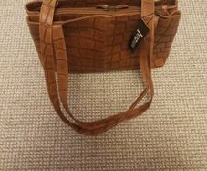 New real leather handbag