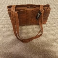 New real leather handbag