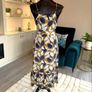 Whistles Ladies' Dress in Navy, Yellow, and White with Thin Straps Size: UK 10 / EU 38 Image 10