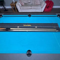 Cue case and 2 cues for sale