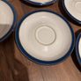 Denby blue saucers 6 in total Image 2