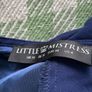 dress little mistress size 10 navy dress with embellishments Image 8