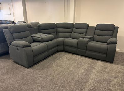 MESSIVE SALE ON RECLINER COUCHES.Drop down cupholders with  wireless chargers and USB ports. Corner Couches and 3+2 sets instock