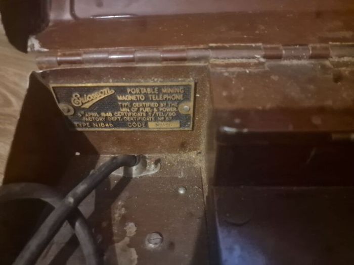 antique mining telephone